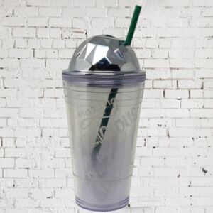 2012 STARBUCKS FRAPPUCCINO CLEAR/FROSTED  16oz TUMBLER